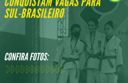 Judô: Atletas esmeraldinos conquistam duas vagas para Sul-Brasileiro